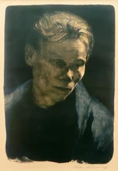 Käthe Kollwitz, Retrato de una mujer trabajadora