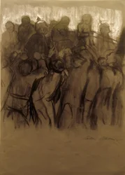 K.Kollwitz, Redada (Huelga de carbón)