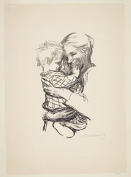 Madre con niño en brazos