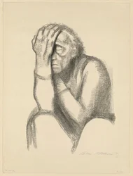 Mujer pensativa (Desesperación) (2.º estado)