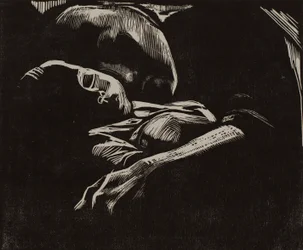 mujer dormida con niño