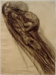 Muerte y mujer, flotando