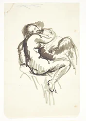 Estudio para "Leda con el cisne"