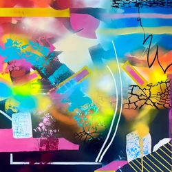 Energía abstracta y vibrante