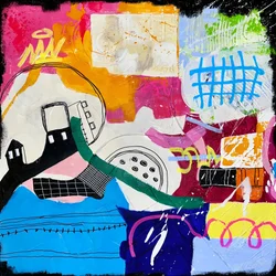Abstracto urbano vibrante