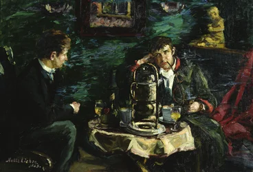 El actor Tobias Sorensen y Ola Voss (óleo sobre lienzo)