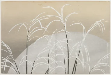 Flowers of a Hundred Worlds (Momoyogusa): Susuki Grass in Moonlight  (Obana ni tsuki)