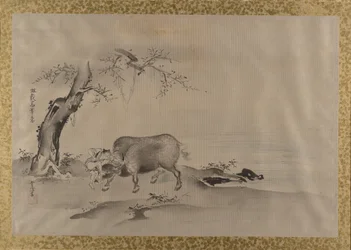 Álbum de copias de pinturas chinas, siglo XVII