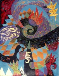 Fantasía en espiral abstracta
