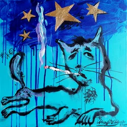 El gato fumador de ensueño