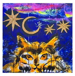 Noche cósmica felina