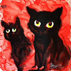 La mirada inquietante del felino