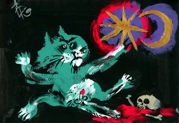 Gato brujo, hechizo celestial
