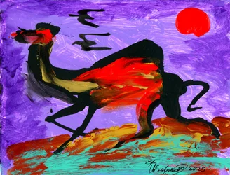 «Camellos y aves»