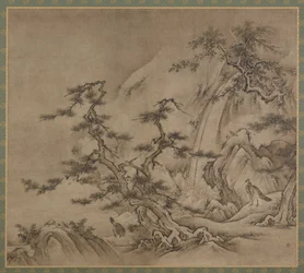 Paisaje, período Muromachi, 1519-1592