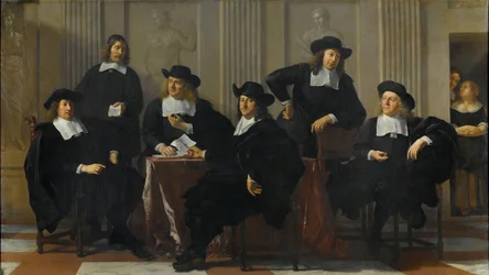 Los regentes de la Spinhuis y la Nieuwe Werkhuis, Ámsterdam
Los regentes de la Spinhuis (Casa de la Corrección) y la Nieuwe Werkhuis (Nueva Casa de Trabajo) en Ámsterdam, 1669