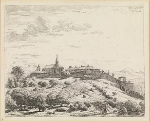 Pueblo sobre una colina