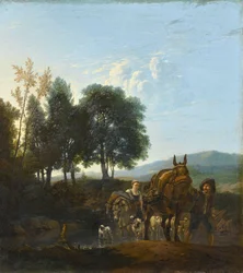 Paisaje con arriero