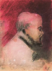 Retrato del poeta Paul Verlaine 1844-1896, 1896