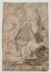 Apolo desollando a Marsias