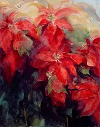 Poinsettias rojas