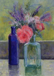 Naturaleza muerta con botellas