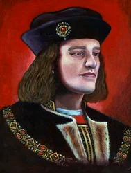 Pintura contemporánea del Rey Ricardo III 1452-1485, 2013