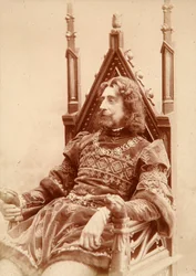 Gran Duque Constantino Konstantínovich de Rusia como Hamlet, 1900