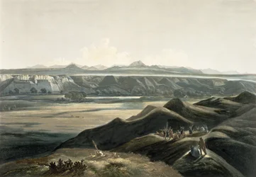 Vista de las Montañas Rocosas, lámina 44 del Volumen 2 de 