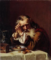 "Tete de vieillard" (Cabeza de anciano) Peinture de Karl Fyodorovich Gun (Ghun, Hun, Huhn) (1830-1877) 1872 - Óleo sobre lienzo Dim 55,5x49,5 cm State Art Museum of Republic Latvia, Riga