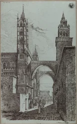 «Vista de la catedral de Palermo»