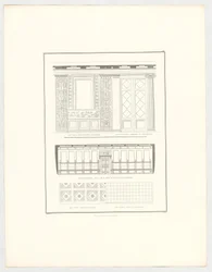 Vistas del castillo de Krzescowice, lámina 52 de la serie «Colección de proyectos arquitectónicos»