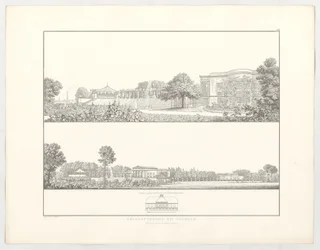 Charlottenhof cerca de Potsdam, lámina 111 de la serie «Colección de proyectos arquitectónicos»