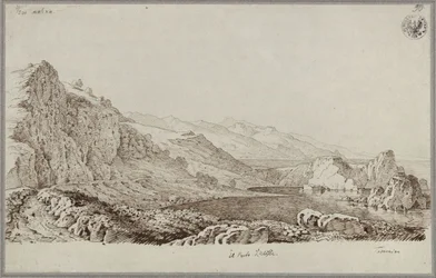 «Puerto de Ulises cerca de Taormina» / Paisaje cerca de Taormina