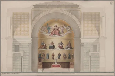 Potsdam. Iglesia de San Nicolás. Proyecto para la pintura del ábside