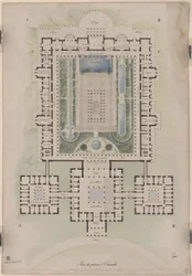Palacio de Orianda en Crimea. Proyecto de estilo clásico. Planta