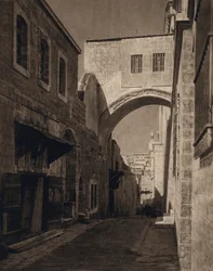 Jerusalén, Ecce Homo-Arch (foto b/n)