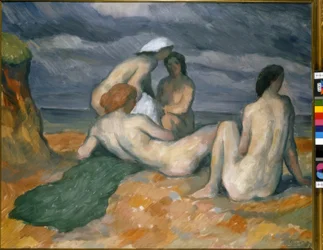 Mujeres junto al mar