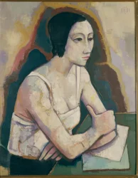 Niña en la mesa