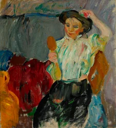 Danés: Dama con espejo de mano Dama con espejo de mano