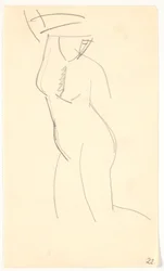 Modelo arrodillada