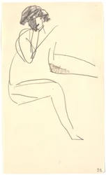 Modelo sentada