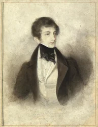 Retrato del pianista y compositor Sigismund Thalberg, 1829