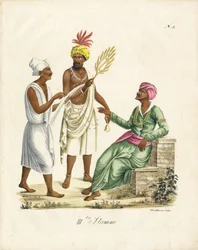 Hombres indios con ropa tradicional (imprimir)