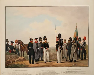 Divisiones de Granaderos Rusos 1ª, 2ª y 3ª, 1845-1855