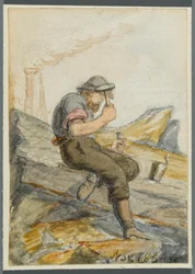 Trabajador de piedra, 1864