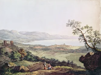Vista de Ginebra desde Saconex en Saboya