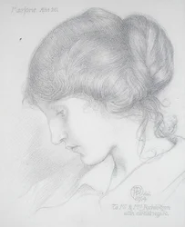 Cabeza de una niña