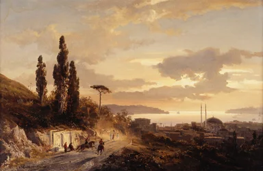 Una vista de Constantinopla y el Bósforo desde el lado asiático, 1864