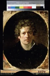 "Autorretrato" Peinture de Karl Pavlovich Briullov (Brioullov) (1799-1852) 1833 environ State Russian Museum Saint Petersbourg